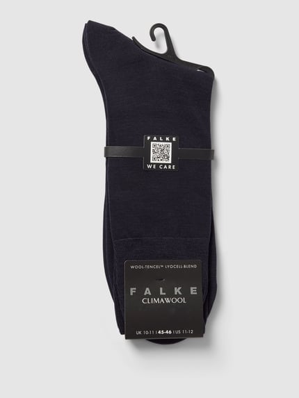 FALKE Sokken met wol, model 'ClimaWool' Marineblauw - 3