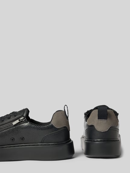 HUGO Sneakersy z bocznym zamkiem błyskawicznym Czarny 2