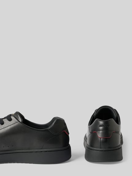 HUGO Sneaker aus Rindsnappa mit Logo-Details Black 2