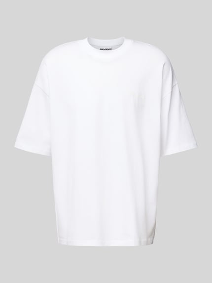 Oversized T-Shirt mit Label-Print Shop The Look MANNEQUINE