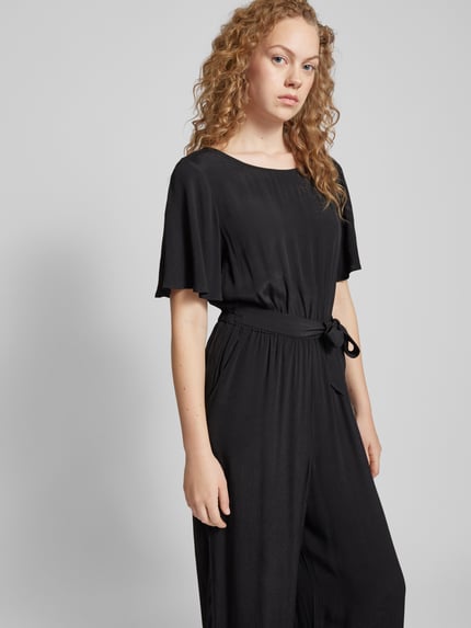 Tom Tailor Denim Jumpsuit mit gelegten Falten Black 3