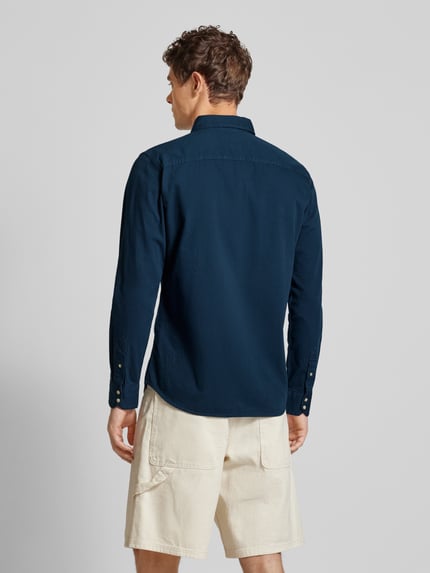 JACK & JONES Slim Fit Freizeithemd mit Kentkragen Modell 'ESHERIDAN' Marine 5