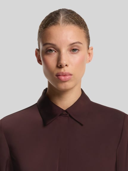 HUGO Minikleid mit Bindegürtel Modell 'Kilanda' Bordeaux 3