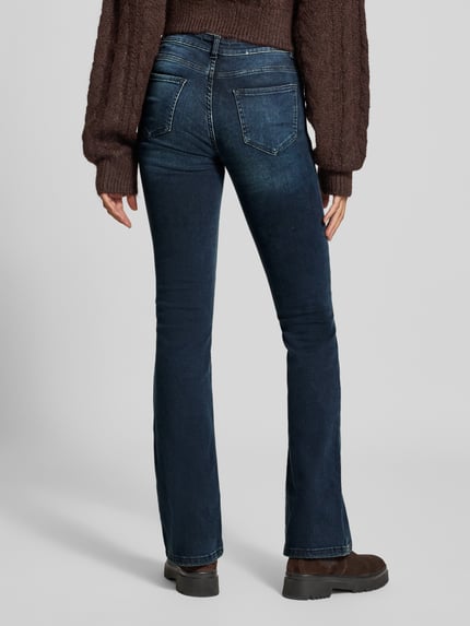 REVIEW flared jeans met steekzakken Donkerblauw - 5