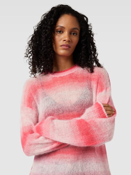 RE/DONE Oversize’owy sweter o wyglądzie dzianiny Jasnoczerwony 3