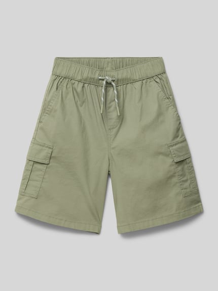 s.Oliver RED LABEL Bermudy o luźnym kroju z mieszanki bawełny Khaki 1