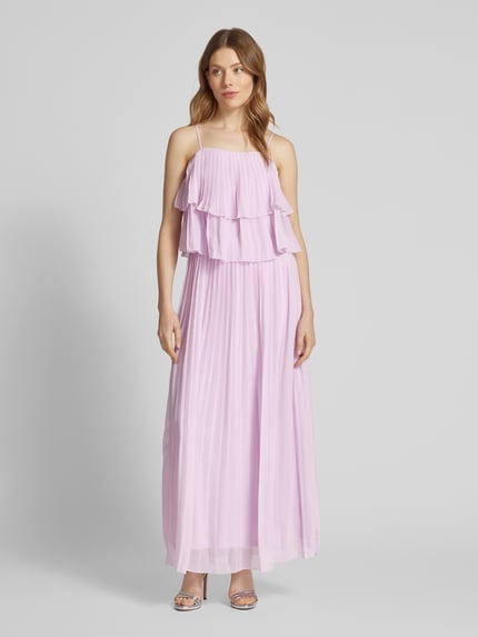 VILA Fließendes Maxikleid mit Volants Modell 'CHIFFON' Rosa 4