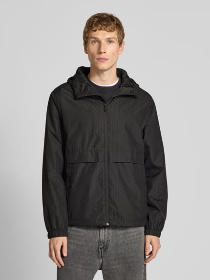 Calvin Klein Jeans Funktionsjacke mit Kapuze und Reißverschlusstaschen Black 4