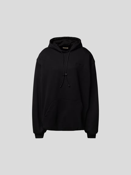The Mannei Bluza z kapturem o kroju oversized z wyhaftowaną marką Czarny 2