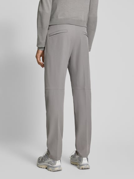 BOSS Green Slim Fit Stoffhose aus wasserabweisendem Material Modell 'COMMUTER' Hellgrau 5