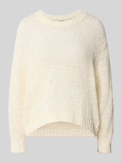 Staud Gebreide pullover met ribboorden, model 'CALA' Beige - 2