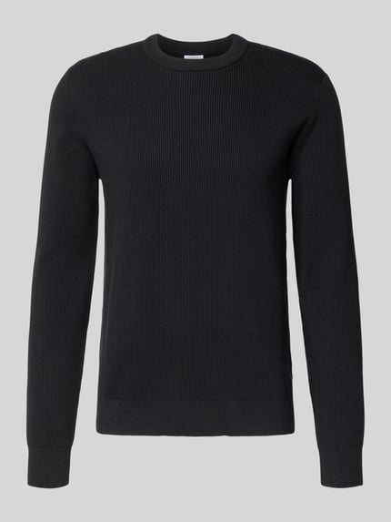 Lindbergh Relaxed fit Gebreide pullover met ronde hals Zwart - 2