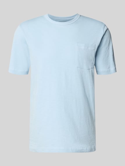 Marc O'Polo Regular Fit T-Shirt aus reiner Baumwolle Hellblau 2
