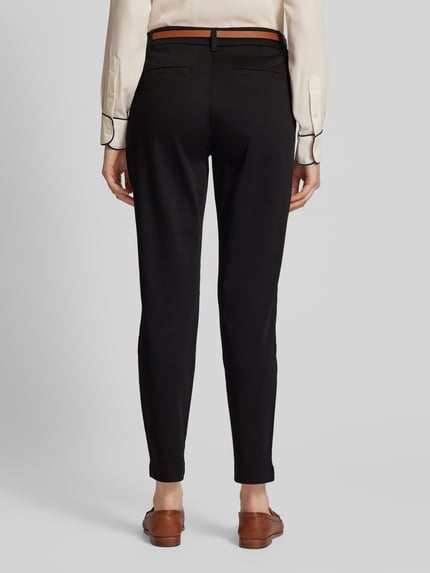 COMMA Chino met riem Zwart - 5