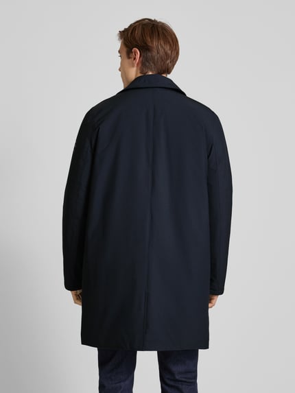 ECOALF Mantel mit Haifischkragen Modell 'HAMPSHIREALF' Marine 5