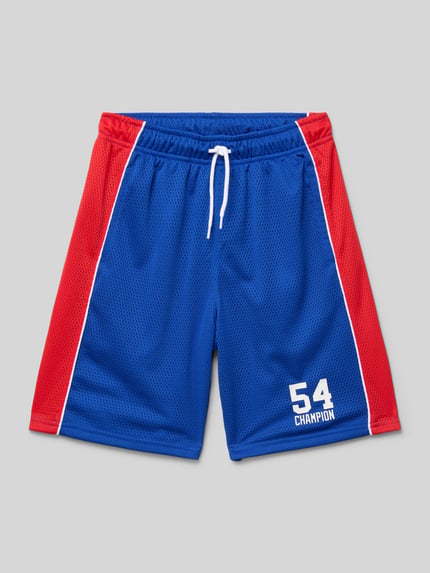 Champion Regular Fit Sweatshorts mit Label-Print Royal 1