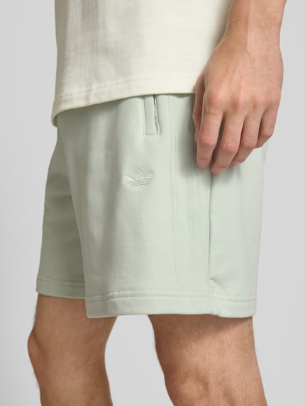 adidas Originals Relaxed Fit Sweatshorts aus reiner Baumwolle mit Logo-Stitching Lind 3