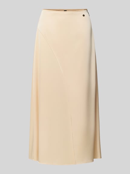 Marc Cain Midirok met logo-applicatie Ecru - 2