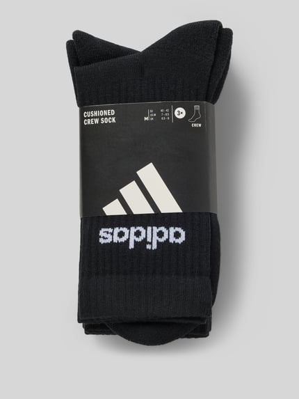 adidas Sportswear Sokken met labelprint in een set van 3 paar Zwart - 3