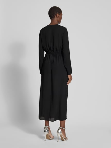 HUGO Midikleid mit Knotendetail Modell 'Koventi' Black 5