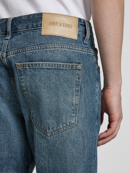 ONLY & SONS Straight Leg Jeans im 5-Pocket-Design Modell 'EDGE' Jeansblau 3