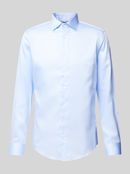 Seidensticker Slim Fit Businesshemd aus reiner Baumwolle Bleu 2