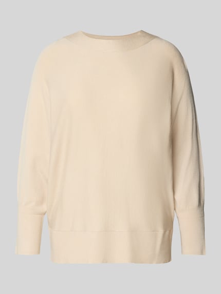s.Oliver BLACK LABEL Oversized Pullover mit Fledermausärmeln Beige 2