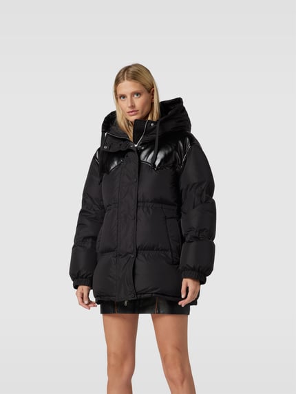 Stand Studio Daunenjacke mit Eingrifftaschen Black 4