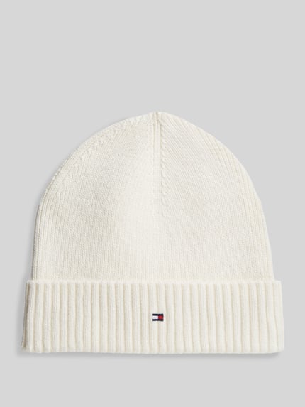Tommy Hilfiger Mütze mit Logo-Detail Offwhite 1