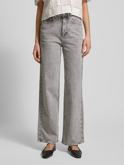 VILA Jeans met 5-pocketmodel, model 'FREYA' Lichtgrijs - 4