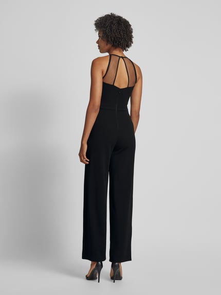 Lipsy Jumpsuit met kant Zwart - 5