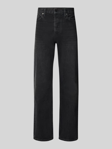Straight Fit Jeans aus reiner Baumwolle Modell 'MAADOX' Shop The Look MANNEQUINE