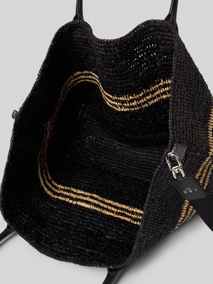 Iro Torba shopper z czystej bawełny Czarny 5