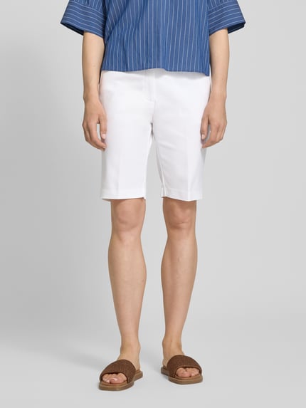 FREE/QUENT Korte regular fit broek met steekzakken, model 'Isabella' Wit - 4