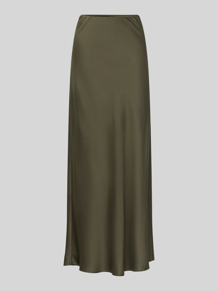 Uitlopende maxi-rok met elastische band model 'MERLE' Shop The Look MANNEQUINE