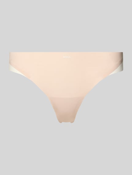 BOSS String van stretch-jersey model 'THONG_B.MIRAGE' Beige - 1