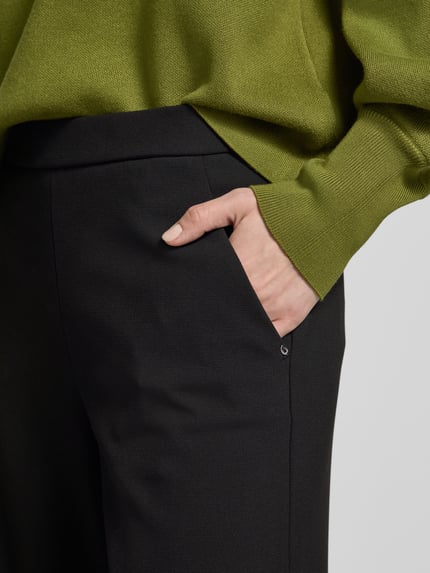 Raffaello Rossi Wide Leg Stoffhose mit verkürztem Schnitt Modell 'PALINA' Black 3