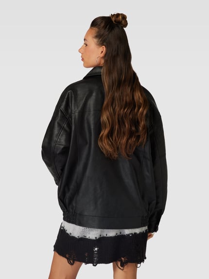 REVIEW Oversized Lederjacke Black 5