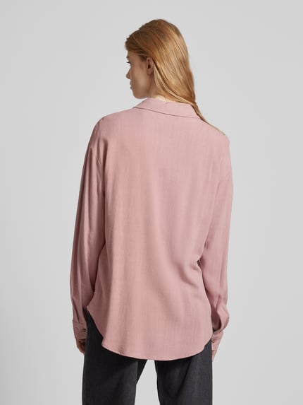 PIECES Oversized Hemdbluse mit Knopfleiste Modell 'VINSTY' Mauve 5
