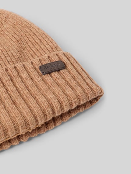 Barbour Beanie aus Woll-Mix Modell 'CARLTON' Beige 2