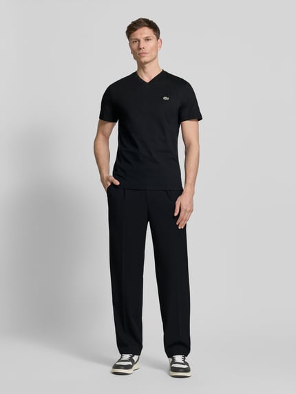 Lacoste Regular Fit T-Shirt aus reiner Baumwolle Black 1
