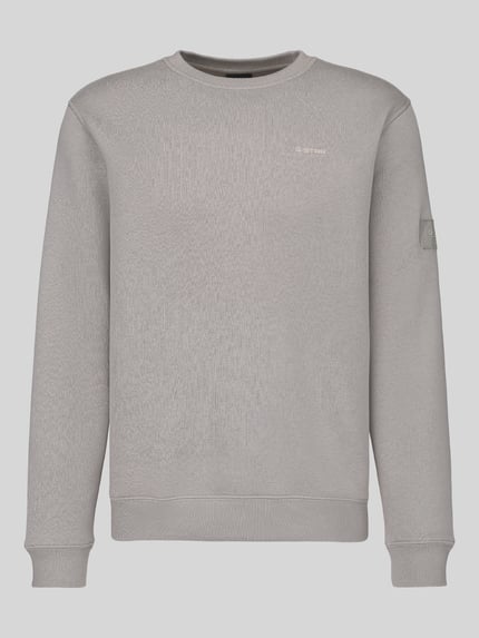 G-Star RAW Bluza z detalami z logo w tonacji ton w ton Jasnoszary 2
