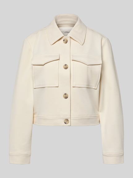 Relaxed Fit Hemdjacke mit Viskose-Anteil Shop The Look MANNEQUINE