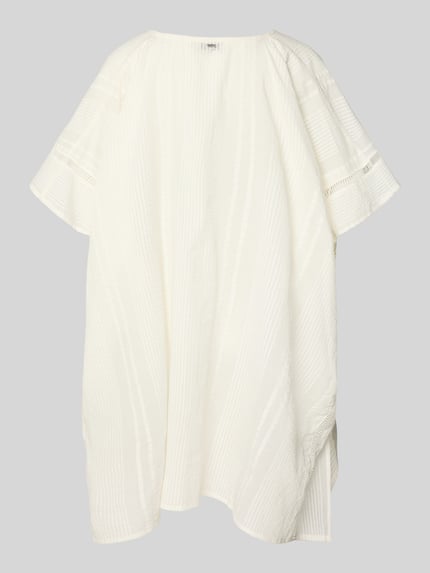 Productfoto, kaftan met trekkoord model 'Raimha' van Barts, dames kaftan van puur katoen in loose fit met V-hals, crèmewit, lichte structuren