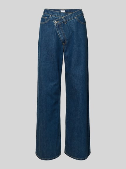 Jeans mit asymmetrischem Knopfverschluss Shop The Look MANNEQUINE