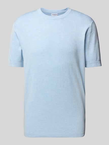 Lindbergh Relaxed fit T-shirt met ronde hals Lichtblauw - 2