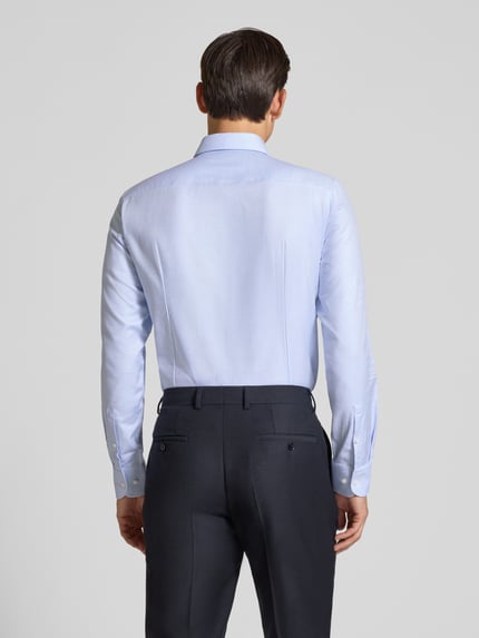 BOSS Slim Fit Businesshemd aus reiner Baumwolle Bleu 5