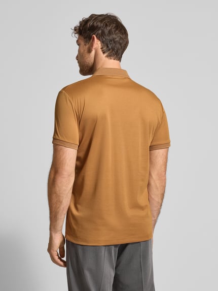 Selected Regular fit poloshirt van katoenmix, model 'FAVE' Koper - 5