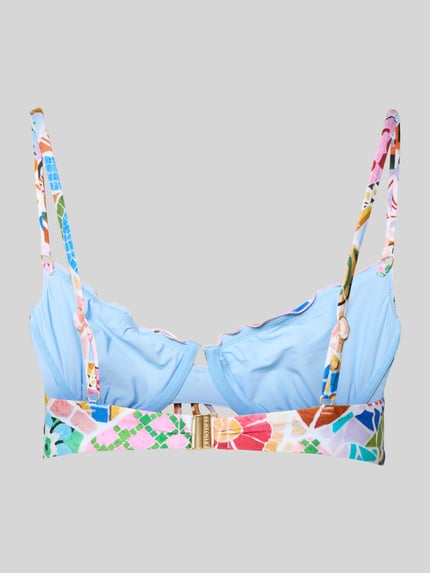 Produktfoto, Bikini-Oberteil im Allover-Look Modell 'BEACH BOHÈME' von Seafolly, kolorowy materiał z dodatkiem stretchu, dopasowany krój