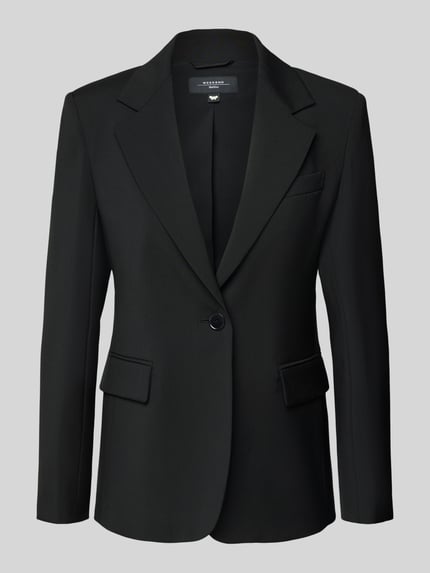 Shaped Fit Longblazer aus reiner Schurwolle Modell 'LAMINE' Shop The Look MANNEQUINE